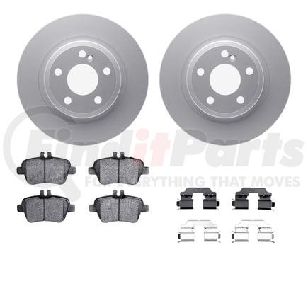 4512-63201 by DYNAMIC FRICTION COMPANY - GEOSPEC Coated Rotors with 5000 Brake Pads - Ceramic and Hardware