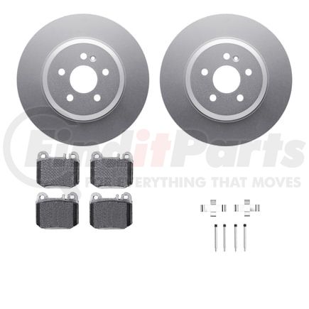 4512-63211 by DYNAMIC FRICTION COMPANY - GEOSPEC Coated Rotors with 5000 Brake Pads - Ceramic and Hardware