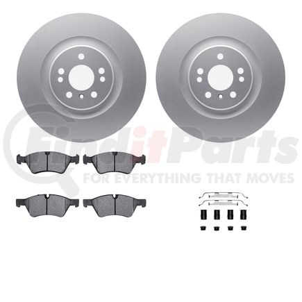 4512-63221 by DYNAMIC FRICTION COMPANY - GEOSPEC Coated Rotors with 5000 Brake Pads - Ceramic and Hardware