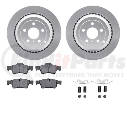 4512-63222 by DYNAMIC FRICTION COMPANY - GEOSPEC Coated Rotors with 5000 Brake Pads - Ceramic and Hardware