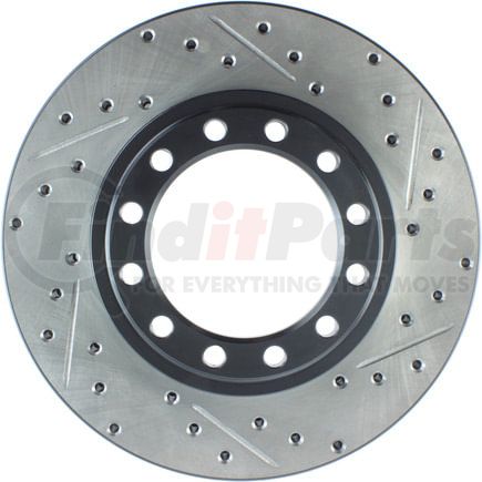 127.43016L by STOPTECH - StopTech Sport Drilled & Slotted Brake Rotor; Front Left