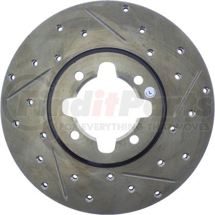 127.44017CL by STOPTECH - Sport Cryo Drilled & Slotted Brake Rotor, Front Left