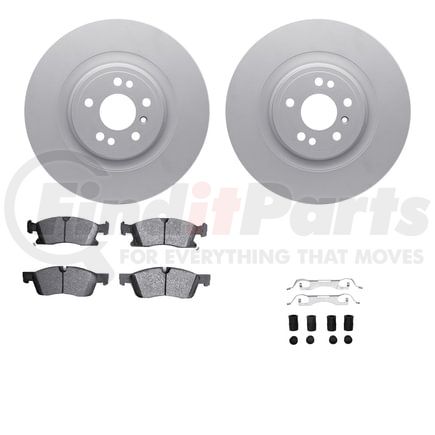 4512-63232 by DYNAMIC FRICTION COMPANY - GEOSPEC Coated Rotors with 5000 Brake Pads - Ceramic and Hardware
