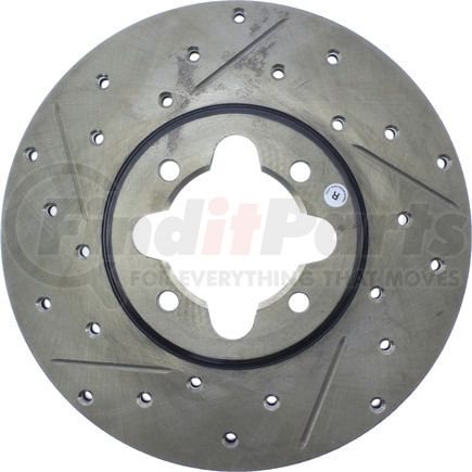 127.44017CR by STOPTECH - Sport Cryo Drilled & Slotted Brake Rotor, Front Right
