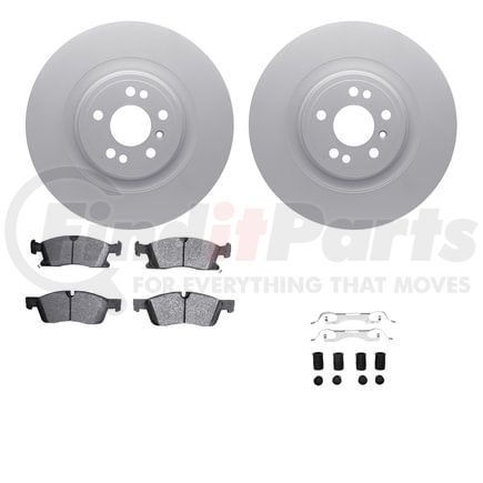 4512-63233 by DYNAMIC FRICTION COMPANY - GEOSPEC Coated Rotors with 5000 Brake Pads - Ceramic and Hardware