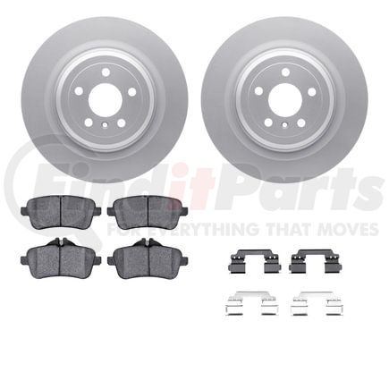 4512-63235 by DYNAMIC FRICTION COMPANY - GEOSPEC Coated Rotors with 5000 Brake Pads - Ceramic and Hardware