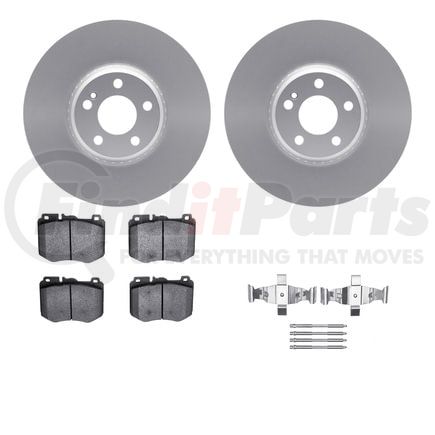 4512-63486 by DYNAMIC FRICTION COMPANY - Geospec Rotors with 5000 Advanced Brake Pads includes Hardware