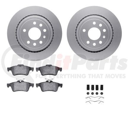 4512-65043 by DYNAMIC FRICTION COMPANY - GEOSPEC Coated Rotors with 5000 Brake Pads - Ceramic and Hardware