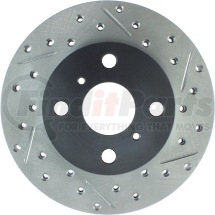 127.44075L by STOPTECH - Sport Drilled & Slotted Brake Rotor, Front Left