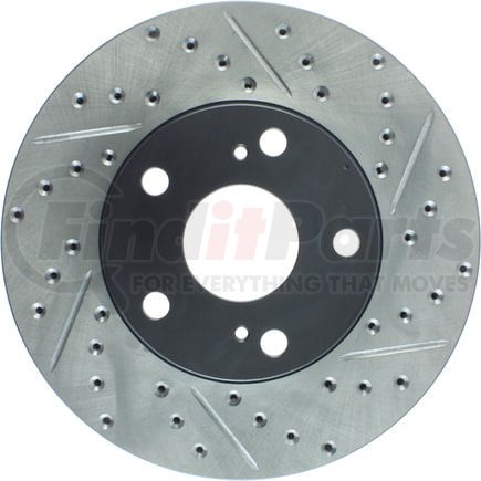 127.44079CL by STOPTECH - StopTech Sport Cryo Drilled & Slotted Brake Rotor; Front Left