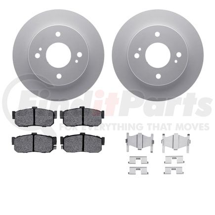 4512-67082 by DYNAMIC FRICTION COMPANY - GEOSPEC Coated Rotors with 5000 Brake Pads - Ceramic and Hardware