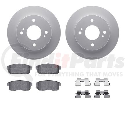 4512-67083 by DYNAMIC FRICTION COMPANY - GEOSPEC Coated Rotors with 5000 Brake Pads - Ceramic and Hardware