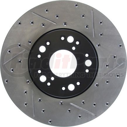 127.44083L by STOPTECH - StopTech Sport Drilled & Slotted Brake Rotor; Front Left