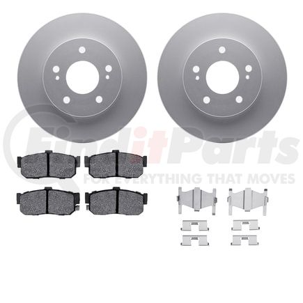 4512-67085 by DYNAMIC FRICTION COMPANY - GEOSPEC Coated Rotors with 5000 Brake Pads - Ceramic and Hardware