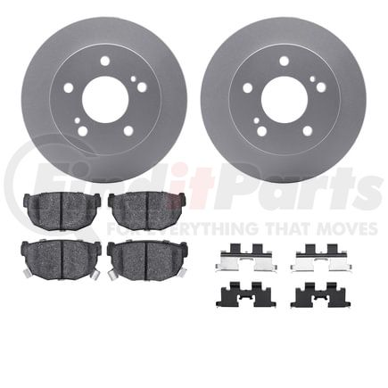 4512-67087 by DYNAMIC FRICTION COMPANY - GEOSPEC Coated Rotors with 5000 Brake Pads - Ceramic and Hardware