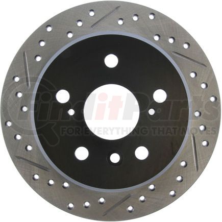 127.44085R by STOPTECH - StopTech Sport Drilled & Slotted Brake Rotor; Rear Right