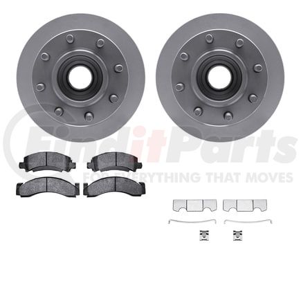 4512-48076 by DYNAMIC FRICTION COMPANY - GEOSPEC Coated Rotors with 5000 Brake Pads - Ceramic and Hardware