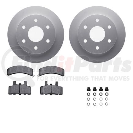 4512-48084 by DYNAMIC FRICTION COMPANY - GEOSPEC Coated Rotors with 5000 Brake Pads - Ceramic and Hardware