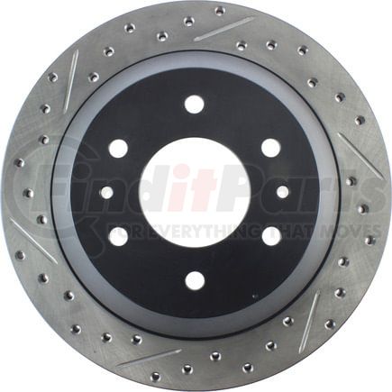 127.66052CR by STOPTECH - StopTech Sport Cryo Drilled & Slotted Brake Rotor; Rear Right