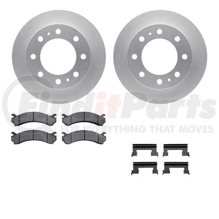4512-48111 by DYNAMIC FRICTION COMPANY - GEOSPEC Coated Rotors with 5000 Brake Pads - Ceramic and Hardware
