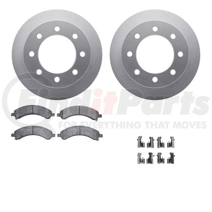 4512-48119 by DYNAMIC FRICTION COMPANY - GEOSPEC Coated Rotors with 5000 Brake Pads - Ceramic and Hardware