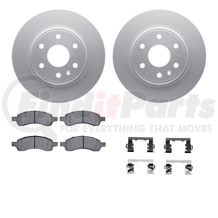 4512-48135 by DYNAMIC FRICTION COMPANY - GEOSPEC Coated Rotors with 5000 Brake Pads - Ceramic and Hardware