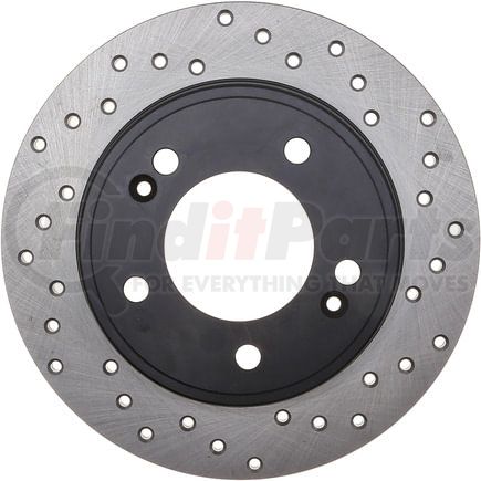 128.51043L by STOPTECH - StopTech Sport Cross Drilled Brake Rotor; Rear Left
