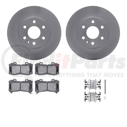 4512-48144 by DYNAMIC FRICTION COMPANY - GEOSPEC Coated Rotors with 5000 Brake Pads - Ceramic and Hardware