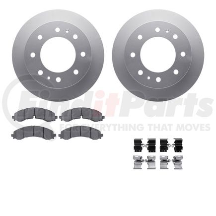 4512-48157 by DYNAMIC FRICTION COMPANY - Geospec Rotors with 5000 Advanced Brake Pads includes Hardware