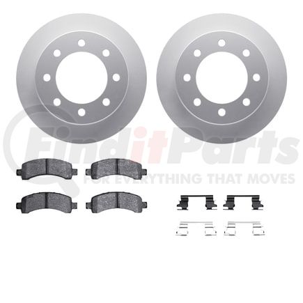 4512-48244 by DYNAMIC FRICTION COMPANY - Geospec Rotors with 5000 Advanced Brake Pads includes Hardware