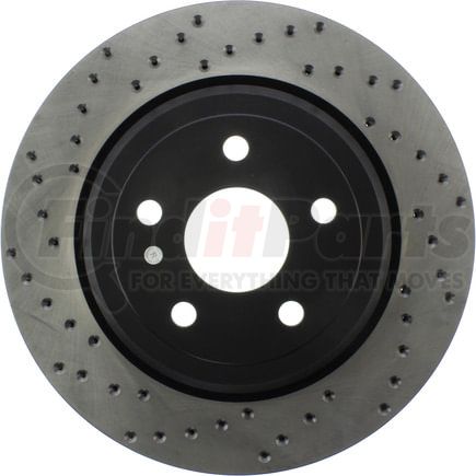 128.58009R by STOPTECH - StopTech Sport Cross Drilled Brake Rotor; Rear Right
