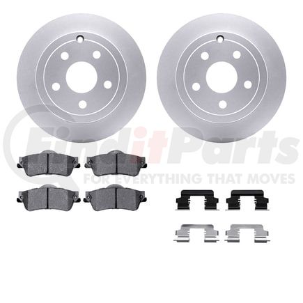 4512-52031 by DYNAMIC FRICTION COMPANY - GEOSPEC Coated Rotors with 5000 Brake Pads - Ceramic and Hardware