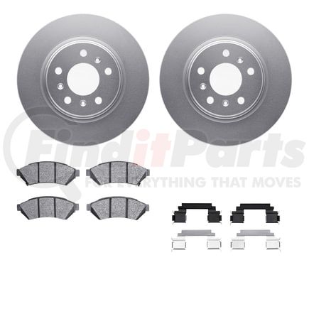 4512-52035 by DYNAMIC FRICTION COMPANY - GEOSPEC Coated Rotors with 5000 Brake Pads - Ceramic and Hardware