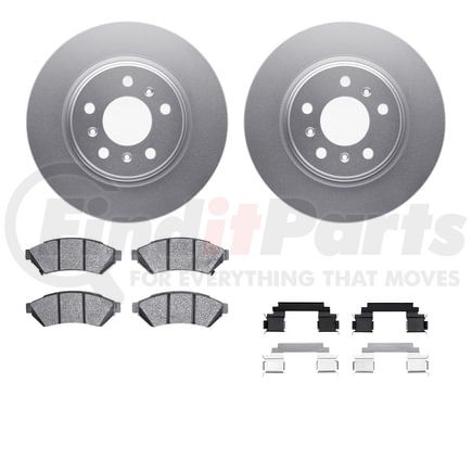 4512-52036 by DYNAMIC FRICTION COMPANY - GEOSPEC Coated Rotors with 5000 Brake Pads - Ceramic and Hardware