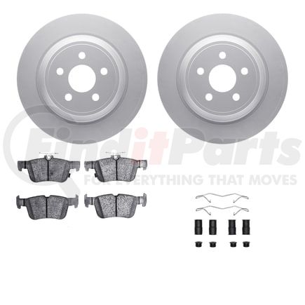 4512-55011 by DYNAMIC FRICTION COMPANY - GEOSPEC Coated Rotors with 5000 Brake Pads - Ceramic and Hardware