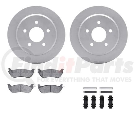 4512-56012 by DYNAMIC FRICTION COMPANY - GEOSPEC Coated Rotors with 5000 Brake Pads - Ceramic and Hardware