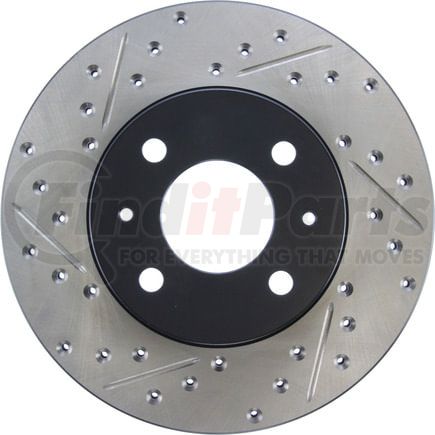 StopTech 127.42061CR Disc Brake Rotor StopTech Sport Cryo Drilled & Slotted Brake Rotor; Front Right