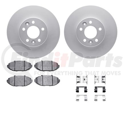 4512-56013 by DYNAMIC FRICTION COMPANY - GEOSPEC Coated Rotors with 5000 Brake Pads - Ceramic and Hardware