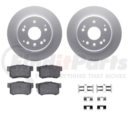 4512-58031 by DYNAMIC FRICTION COMPANY - GEOSPEC Coated Rotors with 5000 Brake Pads - Ceramic and Hardware