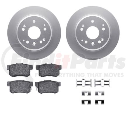 4512-58032 by DYNAMIC FRICTION COMPANY - GEOSPEC Coated Rotors with 5000 Brake Pads - Ceramic and Hardware