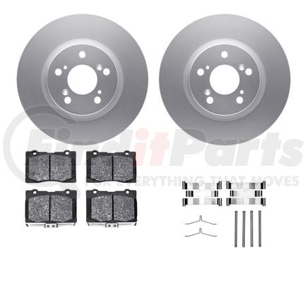 4512-58036 by DYNAMIC FRICTION COMPANY - GEOSPEC Coated Rotors with 5000 Brake Pads - Ceramic and Hardware