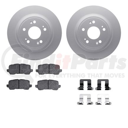 4512-58039 by DYNAMIC FRICTION COMPANY - GEOSPEC Coated Rotors with 5000 Brake Pads - Ceramic and Hardware