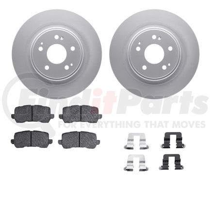 4512-58048 by DYNAMIC FRICTION COMPANY - GEOSPEC Coated Rotors with 5000 Brake Pads - Ceramic and Hardware