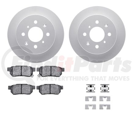 4512-59099 by DYNAMIC FRICTION COMPANY - GEOSPEC Coated Rotors with 5000 Brake Pads - Ceramic and Hardware