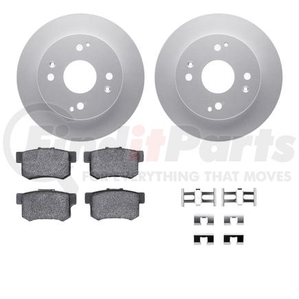 4512-59113 by DYNAMIC FRICTION COMPANY - GEOSPEC Coated Rotors with 5000 Brake Pads - Ceramic and Hardware