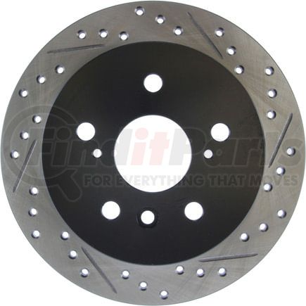 127.44126L by STOPTECH - StopTech Sport Drilled & Slotted Brake Rotor; Rear Left