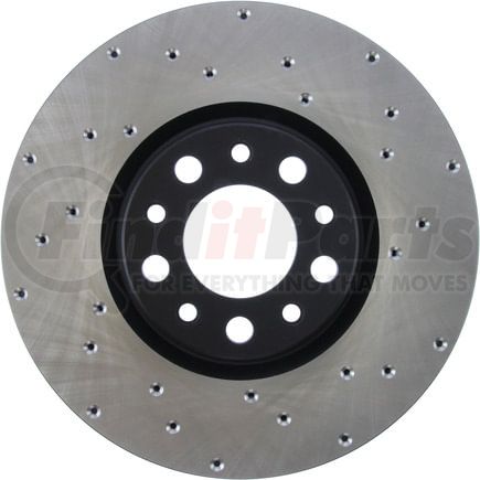 128.63080L by STOPTECH - StopTech Sport Cross Drilled Brake Rotor; Front Left