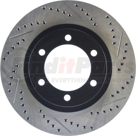127.44127CL by STOPTECH - StopTech Sport Cryo Drilled & Slotted Brake Rotor; Front Left