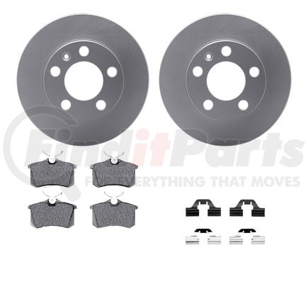 4512-74094 by DYNAMIC FRICTION COMPANY - GEOSPEC Coated Rotors with 5000 Brake Pads - Ceramic and Hardware