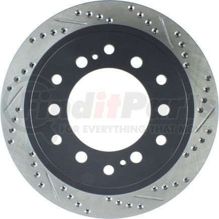 127.44128L by STOPTECH - StopTech Sport Drilled & Slotted Brake Rotor; Rear Left